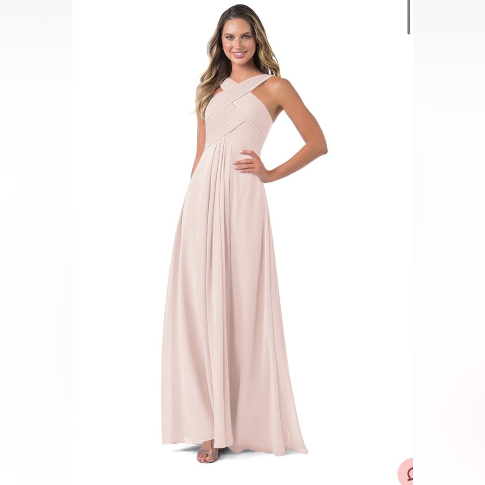 Stunning Azazie Kaleigh bridesmaid dress, Rose Petal pink, size A6